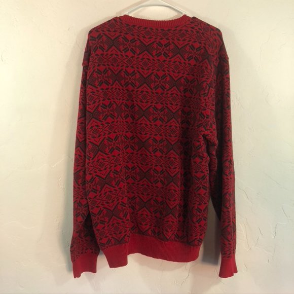SOLD Chaps | Oversized Fair Isle Knit Sweater - Picture 9 of 9